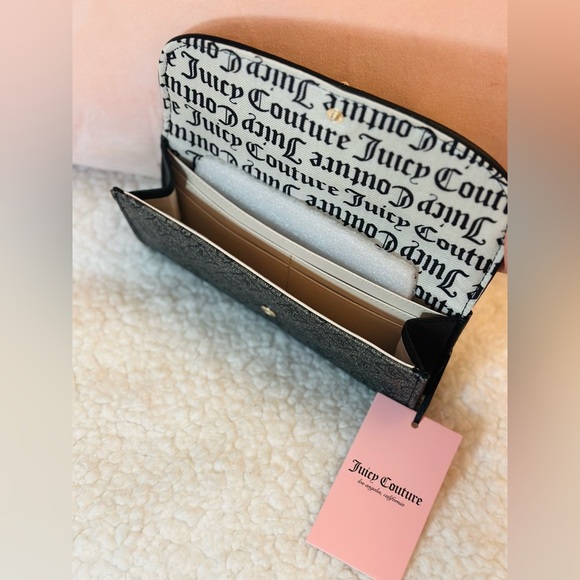 NEW Juicy Couture Black Precious Moments Clutch Wallet - Picture 4 of 4